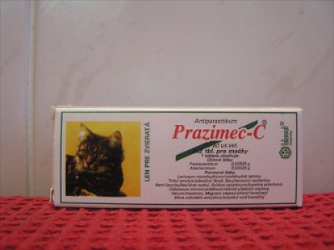 Preparat protiv unutrašnjih parazita mačaka Prazimec C tableta 1kom